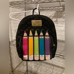 Rare Betsey Johnson Pencil Crayon Backpack